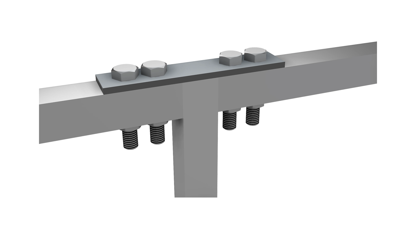 Guard rail trapezoidal roof fixing detail